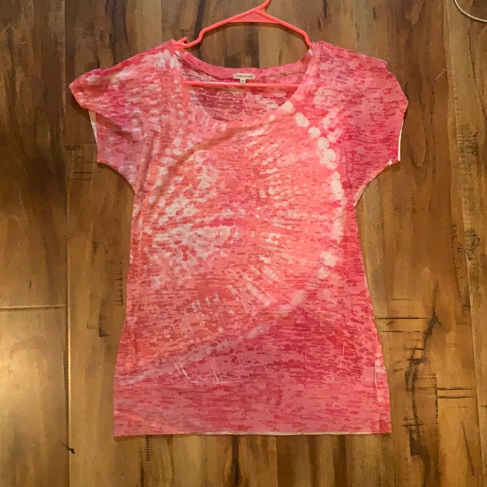Maurice’s size M burnout pink tie dye tee
